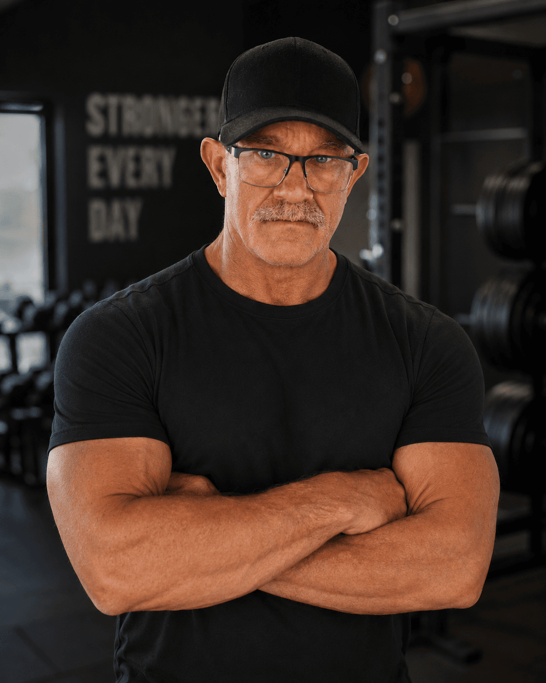 Mark Loewen in a gym